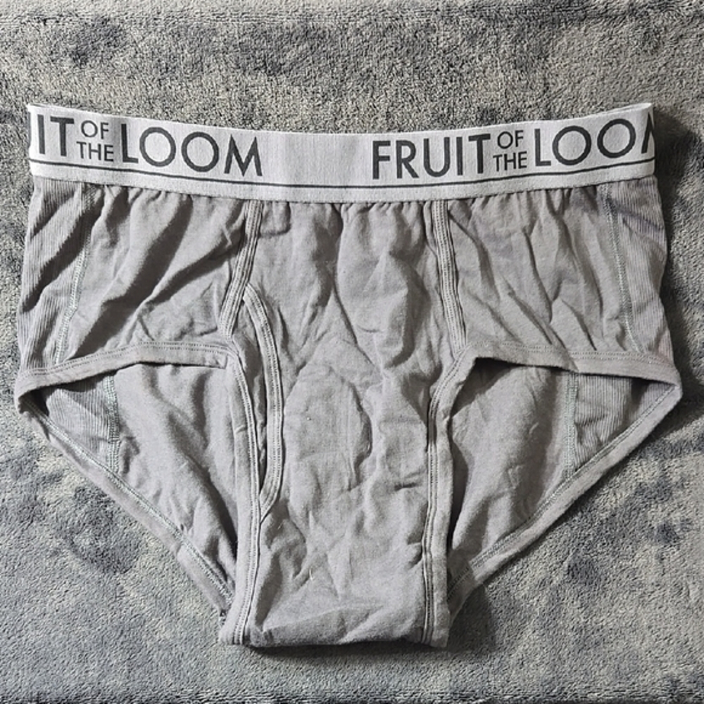 Fruit of the Loom Gray Briefs with Soft Fabric and Elastic Waistband